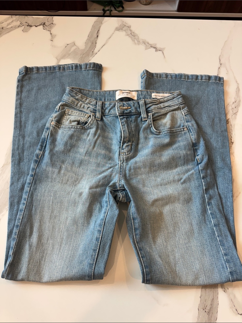 Cotton On Light Wash Straight Leg Jeans